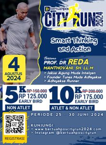 run BERTUAHPOS CITY RUN 2024 Lombakan Lari 5K-10K, Total Hadiah Ratusan Juta
